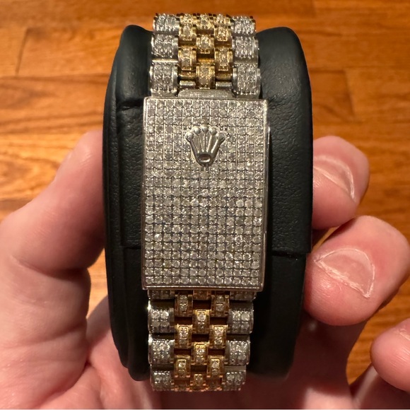 SOLD!! Rolex 18K Datejust Oyster Perpetual Black Dial 36mm Watch Two Tone VS1 - Picture 9 of 14